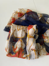Load image into Gallery viewer, Authentic preowned Chanel floral multicolor scarf