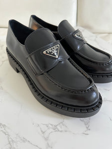 authentic brand new Prada, chunky black loafers size 40