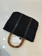 Load image into Gallery viewer, authentic preloved Gucci fabric bamboo tote